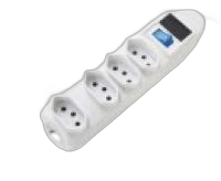 Protetor de linha 4 tomadas branco